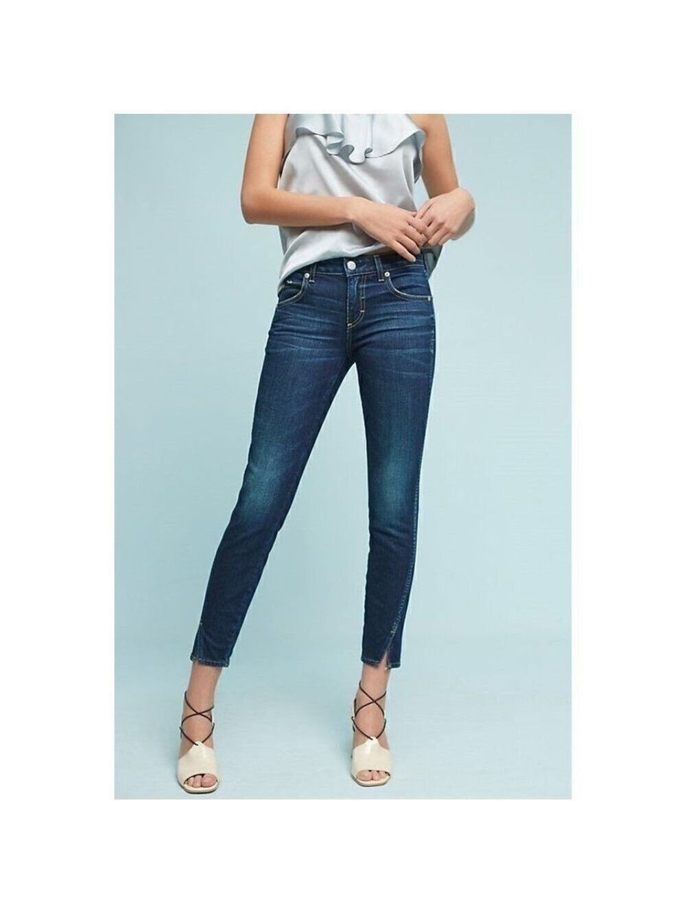 Amo | Twist Mid-Rise Skinny Cropped Jeans